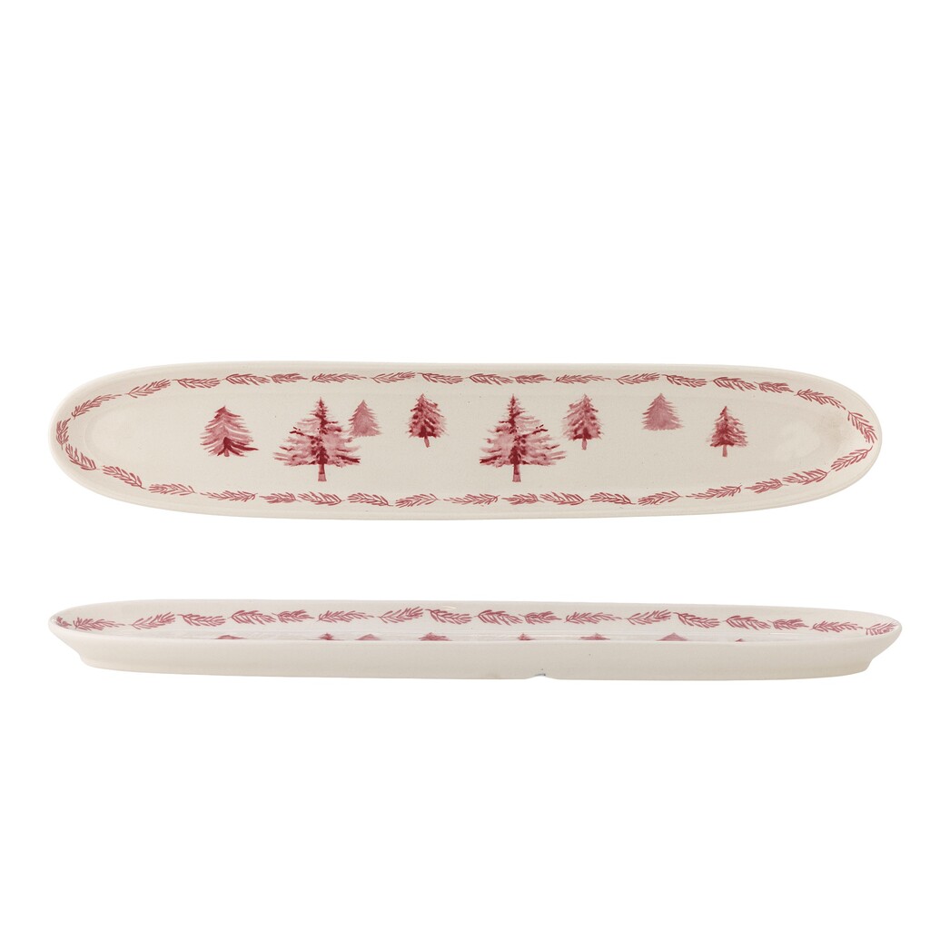 Bloomingville Wonderland Servierplatte Rose aus Steingut online kaufen bei SKANDEKO