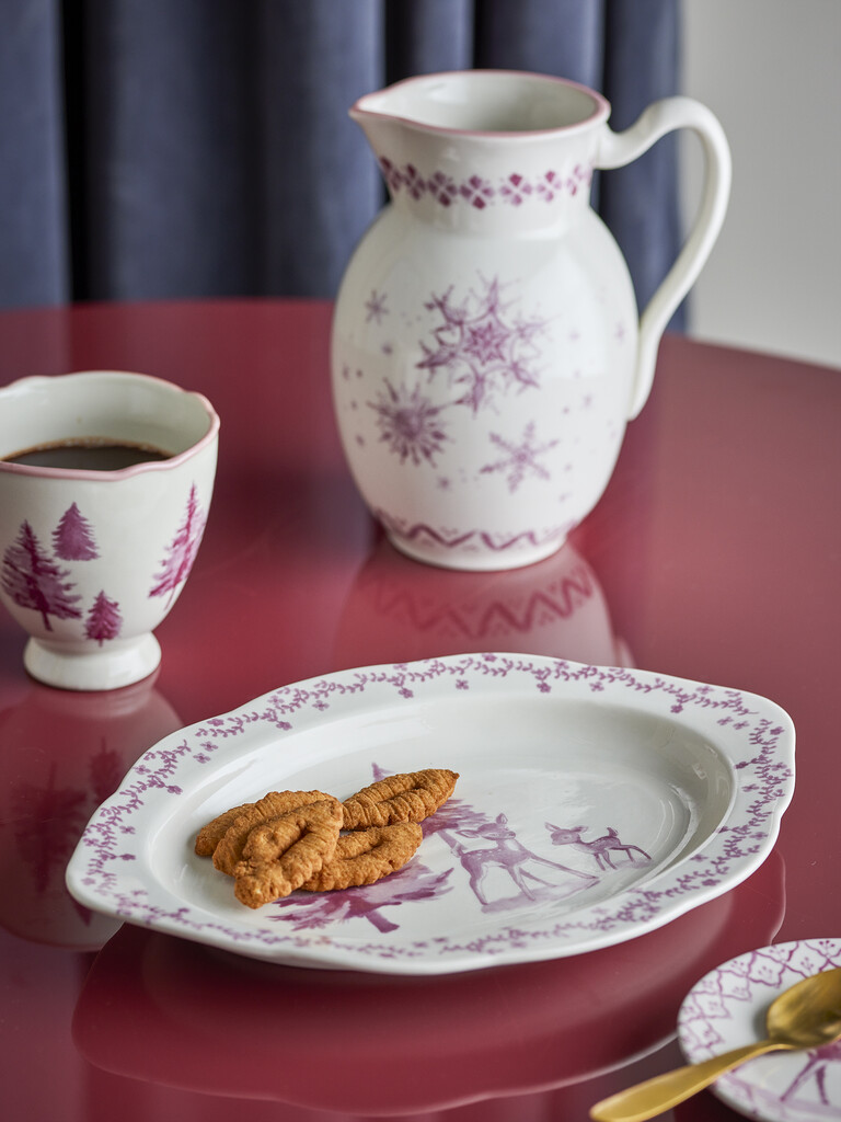 Bloomingville Wonderland Servierplatte aus Steingut in Rosé online kaufen bei SKANDEKO (Ansicht 2)