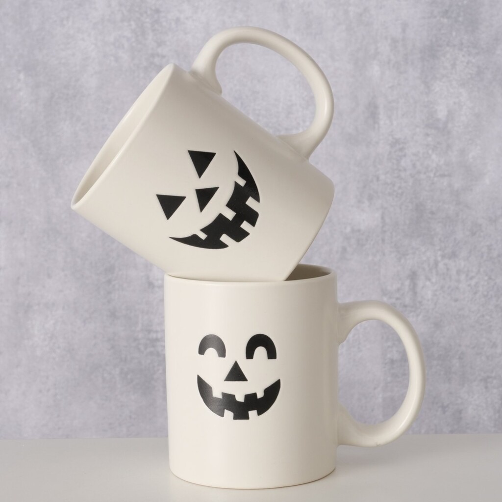 Boltze Halloween Becher Boo, 2er Set aus Keramik online kaufen bei SKANDEKO (Ansicht 2)
