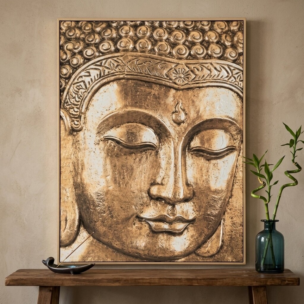 Boltze Wandbild Karuna Buddha Champagner online kaufen bei SKANDEKO (Ansicht 2)