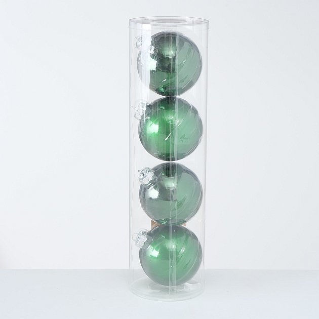 Große Weihnachtskugeln Ø 10 cm, 4 tlg
