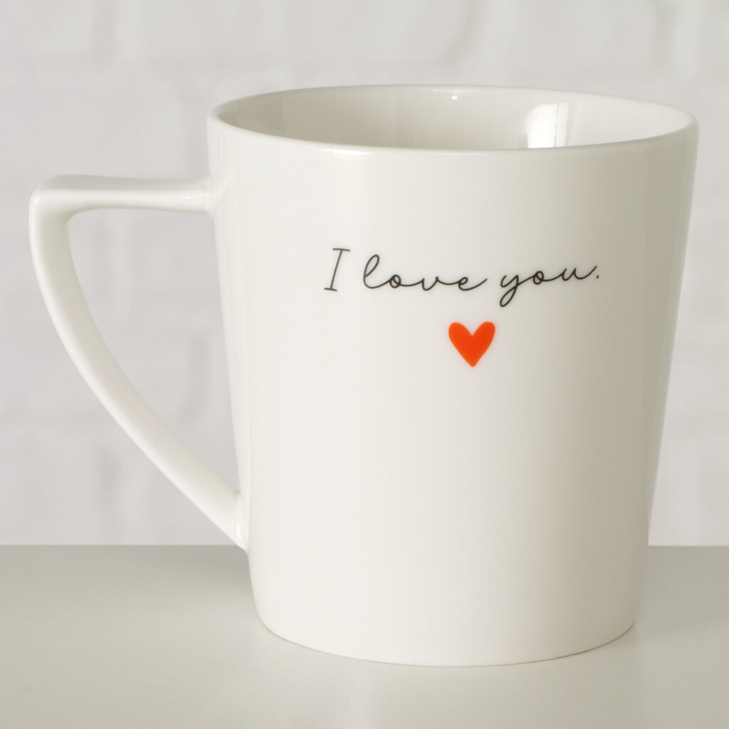 Keramikbecher Heartful mit Henkel