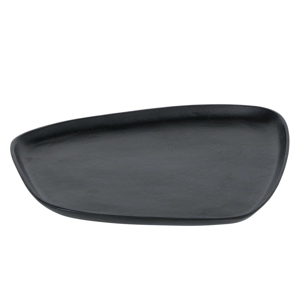 Boltze Tablett Marlisa 3-teiliges Set Schwarz Matt