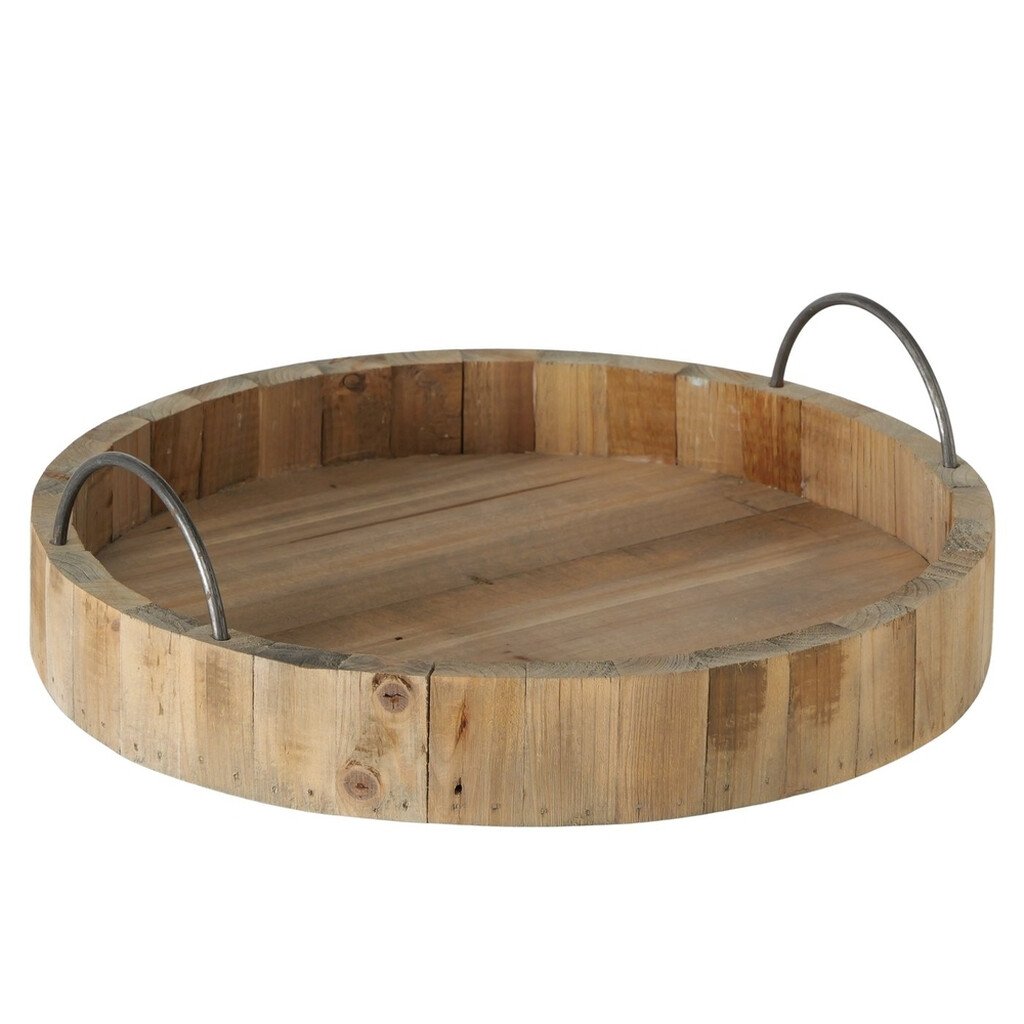 Boltze Tablett Terrano aus Holz und Metall online kaufen bei SKANDEKO
