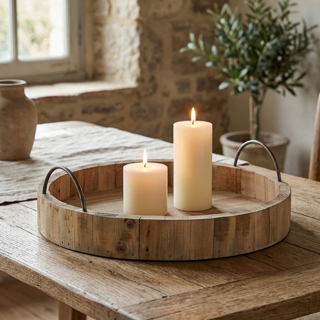Boltze Tablett Terrano aus Holz und Metall online kaufen bei SKANDEKO (Ansicht 2)