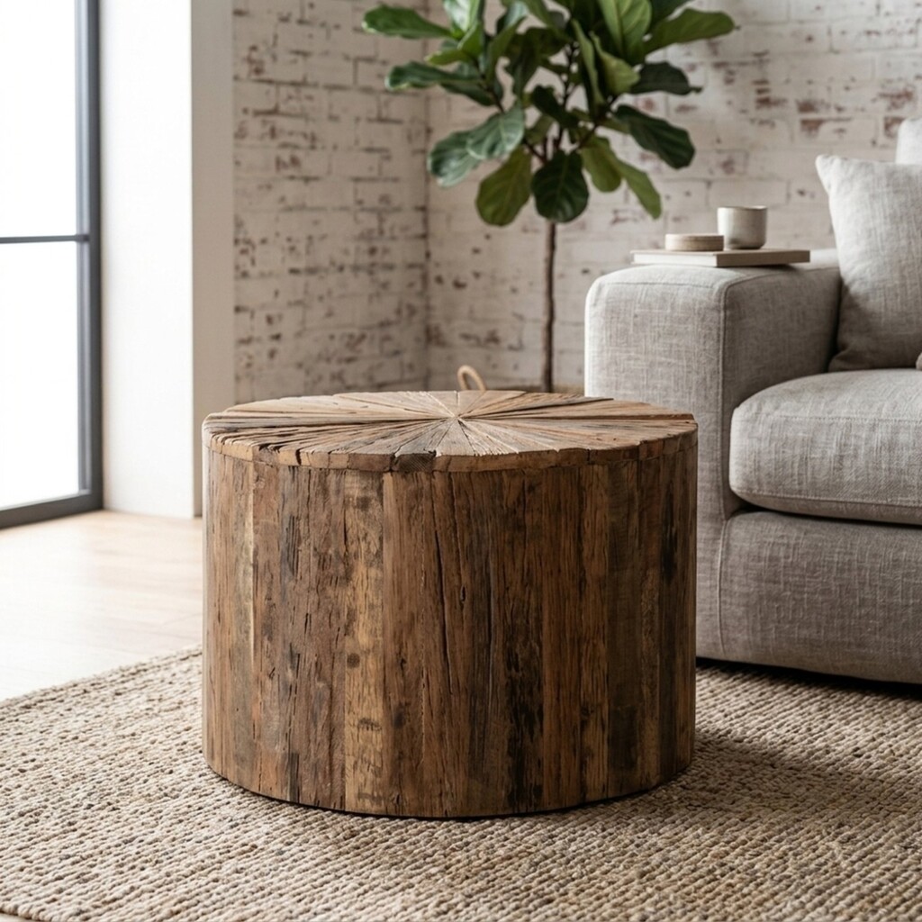 Boltze Rustikaler Holz Couchtisch, Beistelltisch Sevali online kaufen bei SKANDEKO (Ansicht 2)
