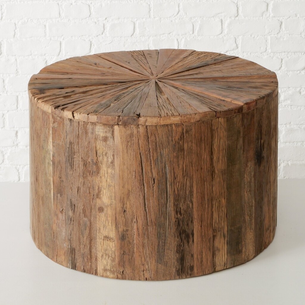 Rustikaler Holz Couchtisch, Beistelltisch Sevali
