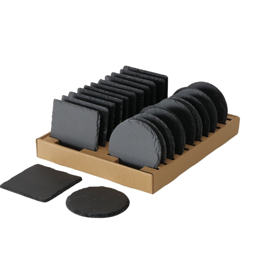 Untersetzer Stonka aus Schiefer, 2er