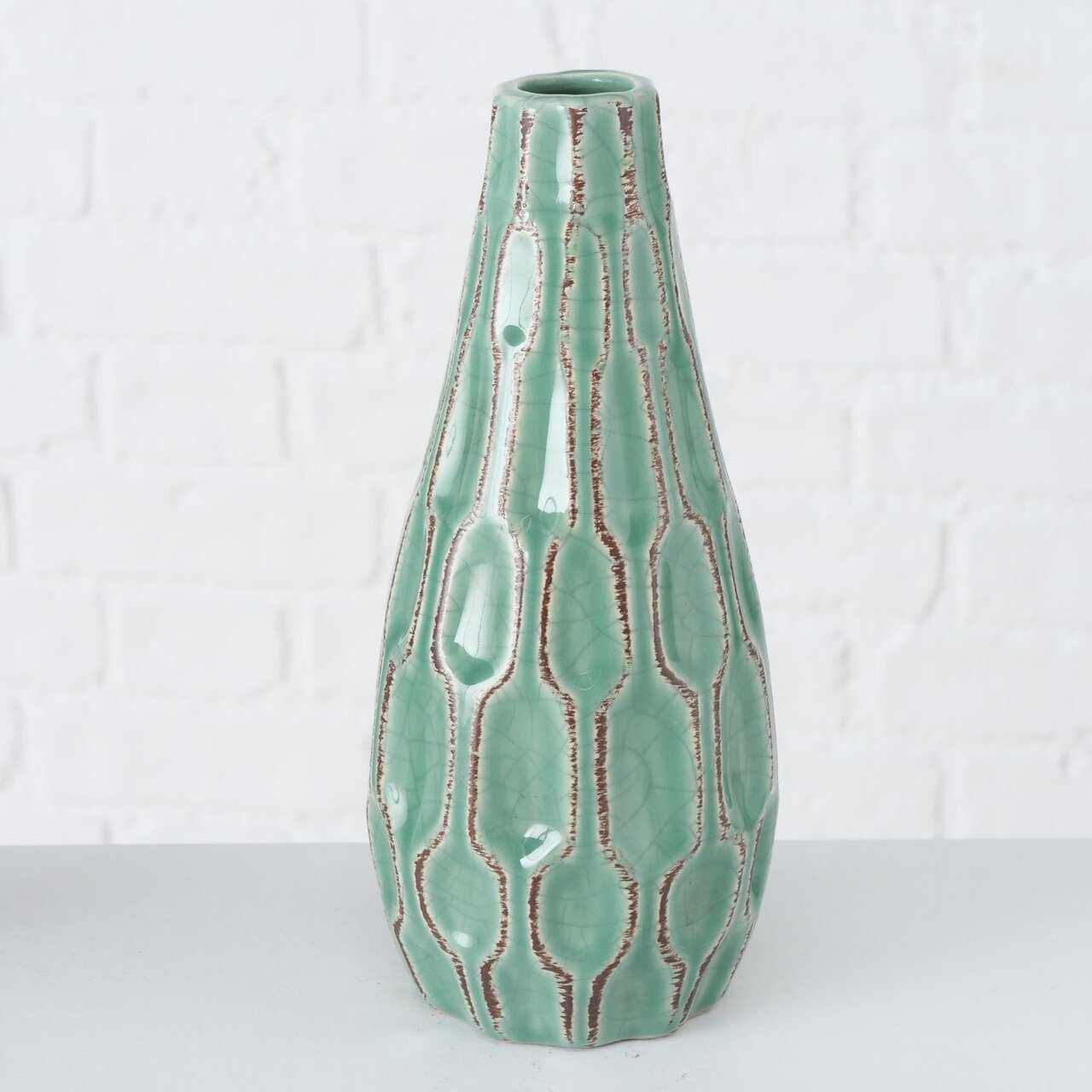 Vase Lenja 2er Set grün