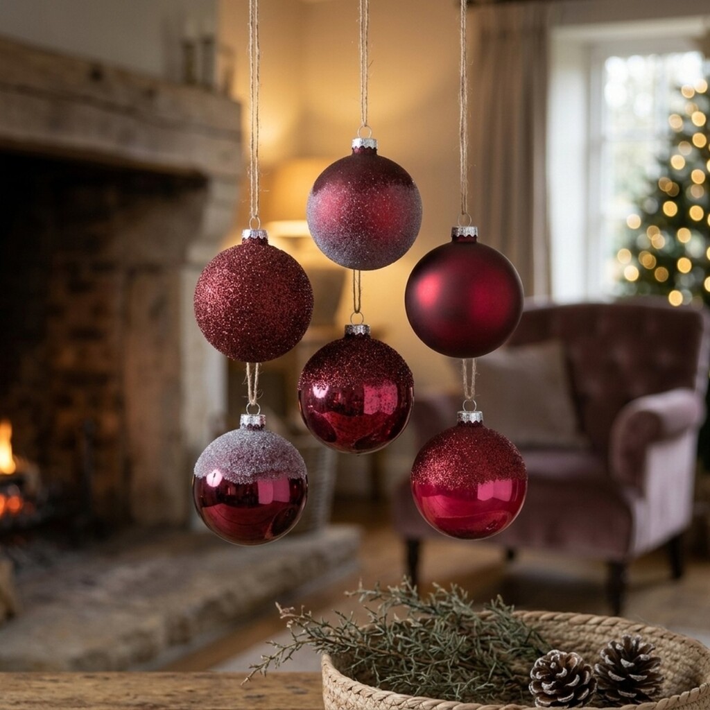 Weihnachtskugel Velia 12er-Set