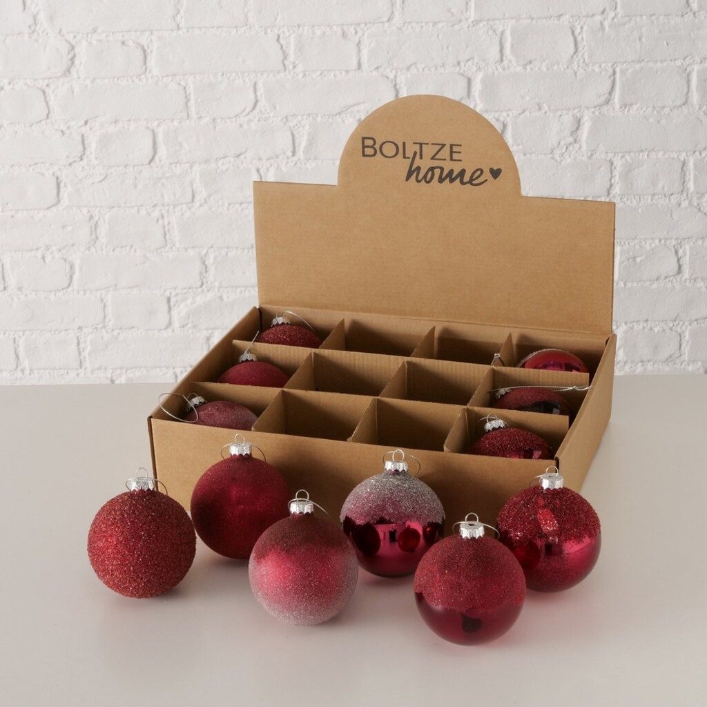 Weihnachtskugel Velia 12er-Set