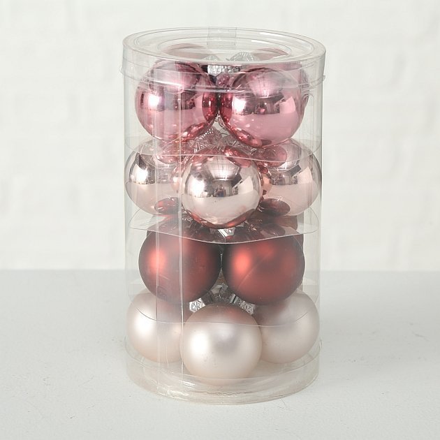 Weihnachtskugeln Ø 4 cm, 16 tlg