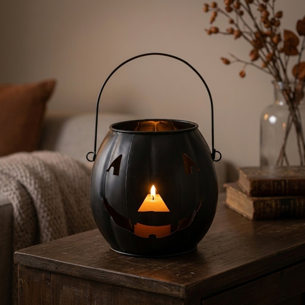 Boltze Halloween Windlicht Grimasi Schwarz online kaufen bei SKANDEKO (Ansicht 2)
