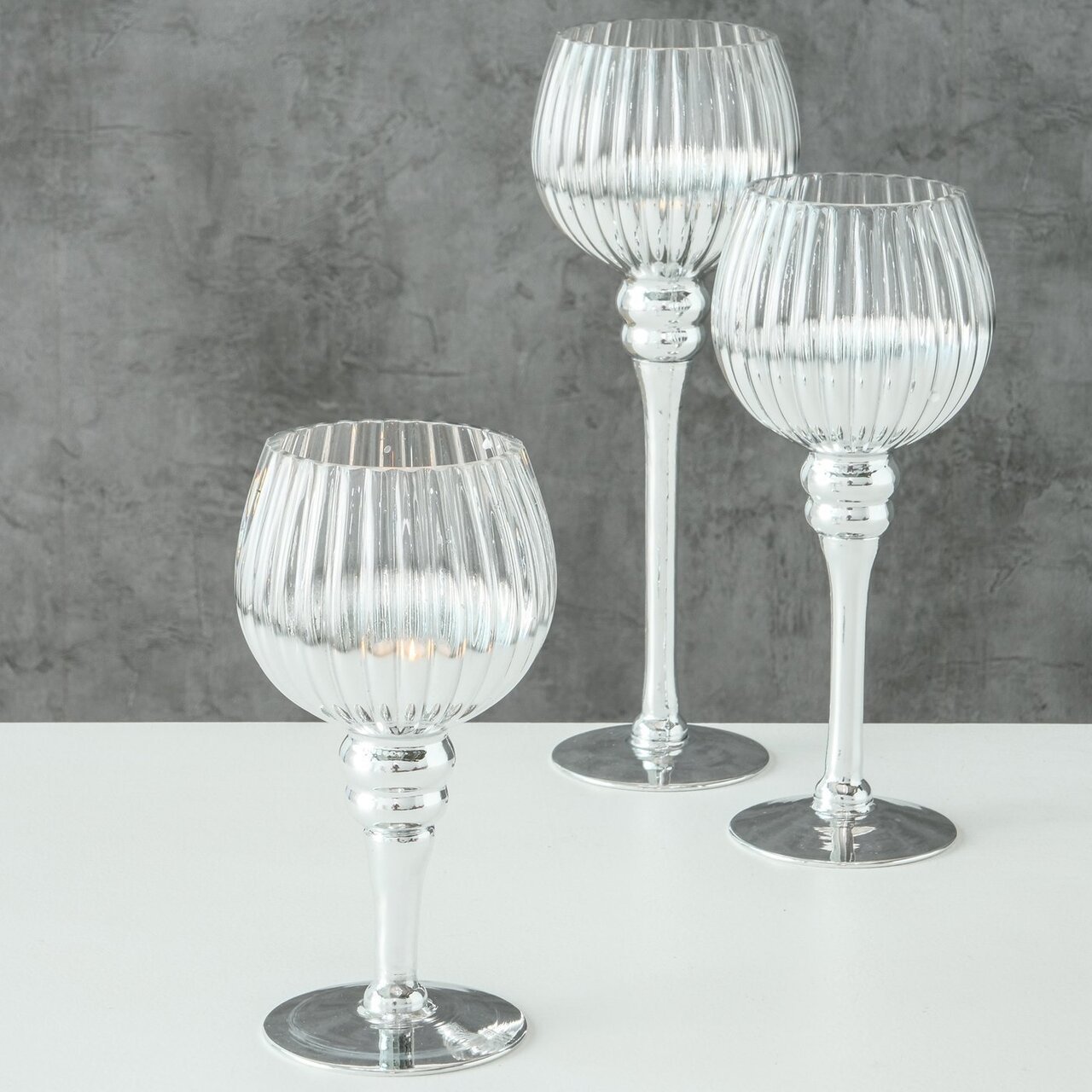 3er Set Windlicht Minou