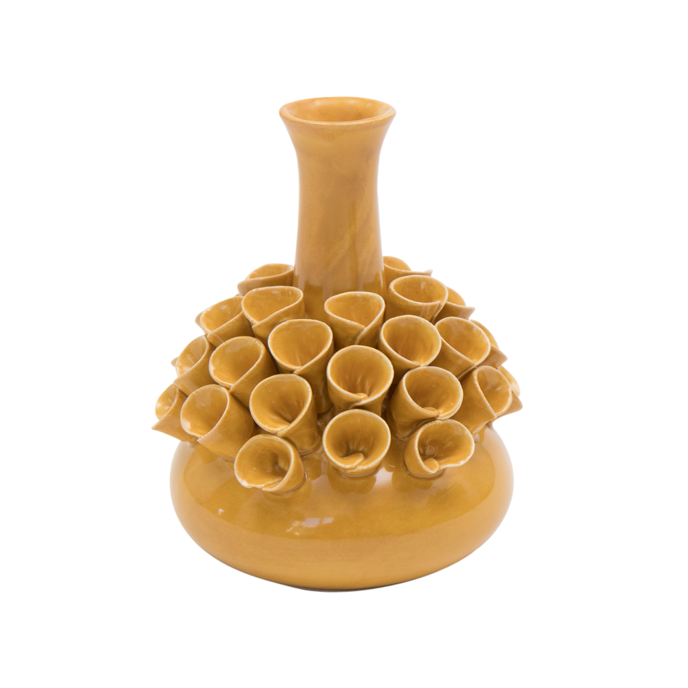 Vase aus Keramik rund