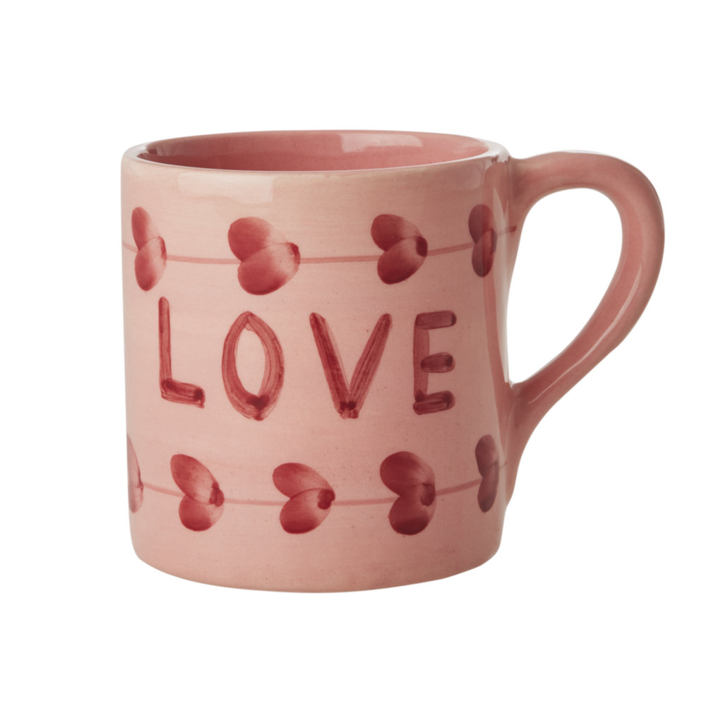 RICE Keramik Becher LOVE online kaufen bei SKANDEKO