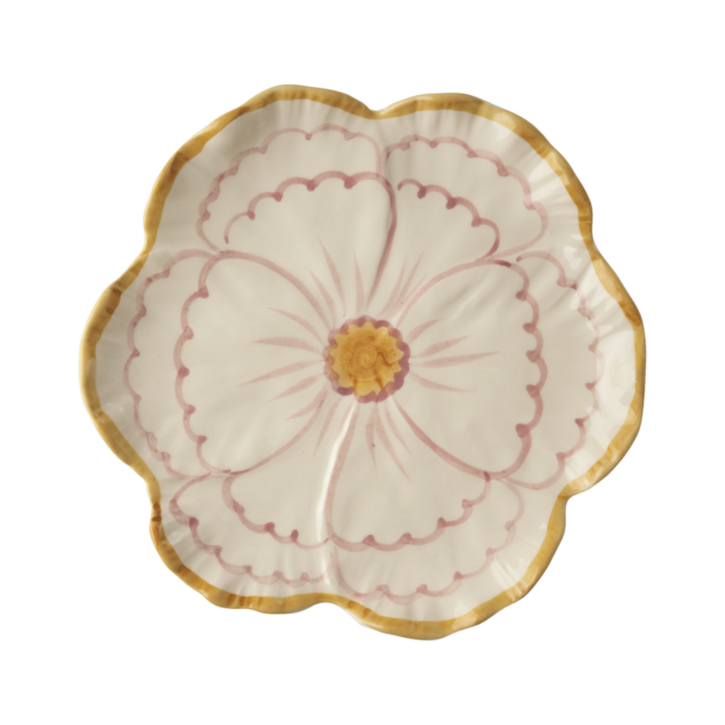 Keramik Beilagenteller Blume