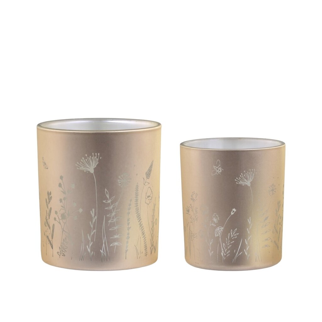 Chic Antique 2er Set Teelichthalter mit Blumen online kaufen bei SKANDEKO