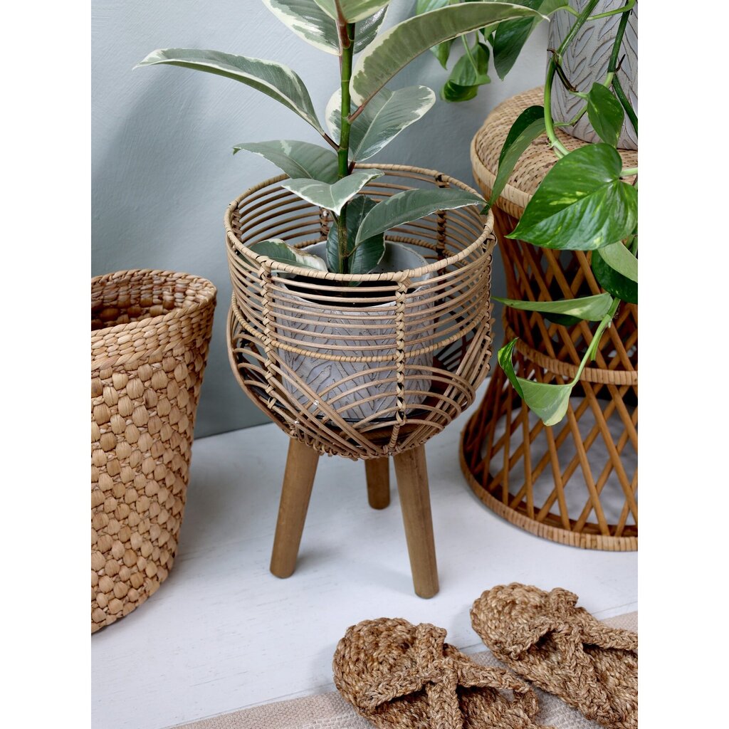 Chic Antique 2er Set Übertopf geflochten mit 3 Beinen online kaufen bei SKANDEKO (Ansicht 2)