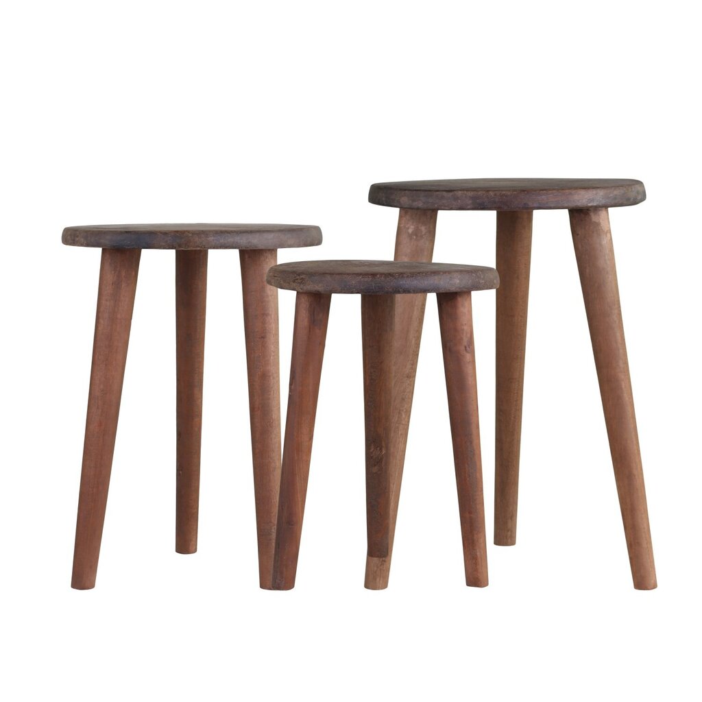 Chic Antique 3er Set Grimaud Hocker online kaufen bei SKANDEKO