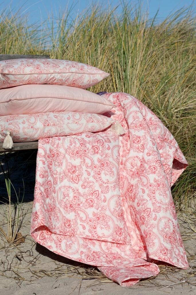 Chic Antique Kissenbezug Aix Paisley Rosa Weiß 35x50 cm online kaufen bei SKANDEKO (Ansicht 2)