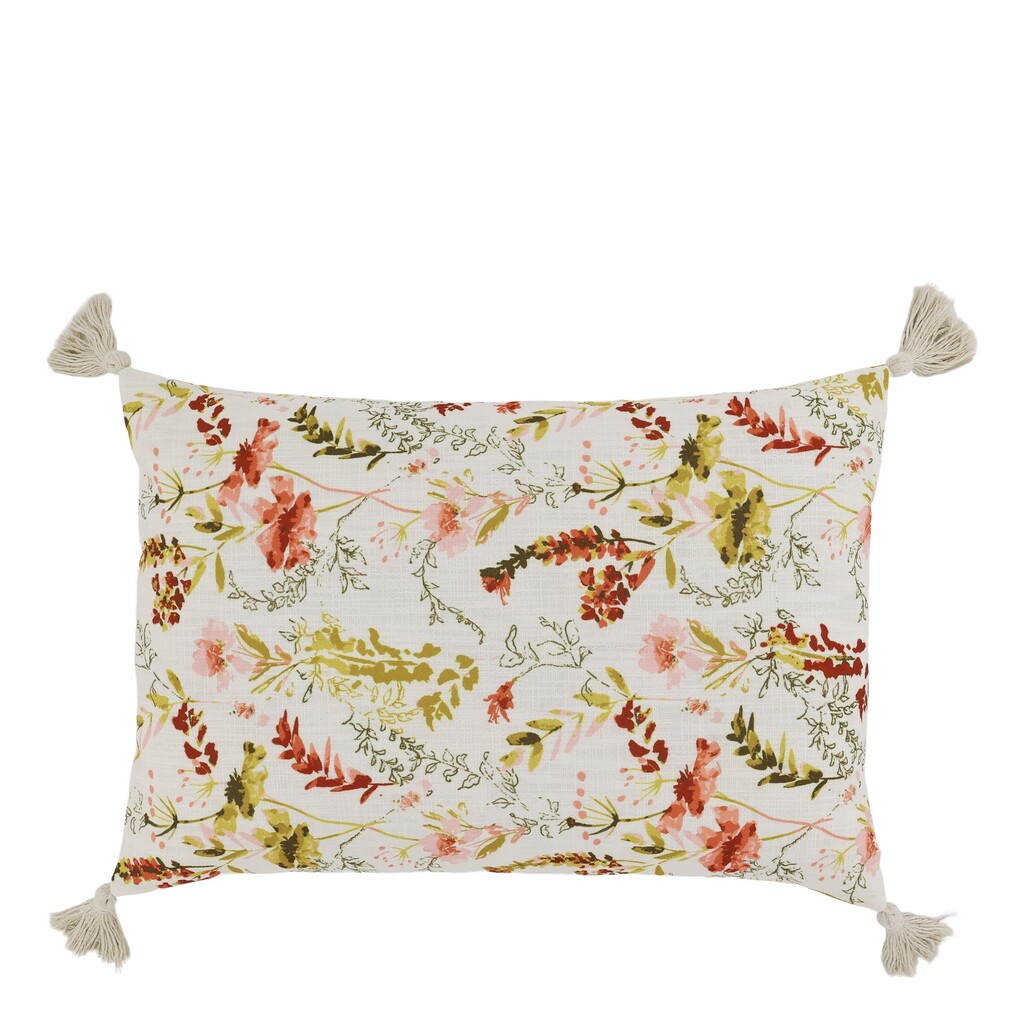 Chic Antique Aix Kissebezug mit Wildblumen und Quasten online kaufen bei SKANDEKO