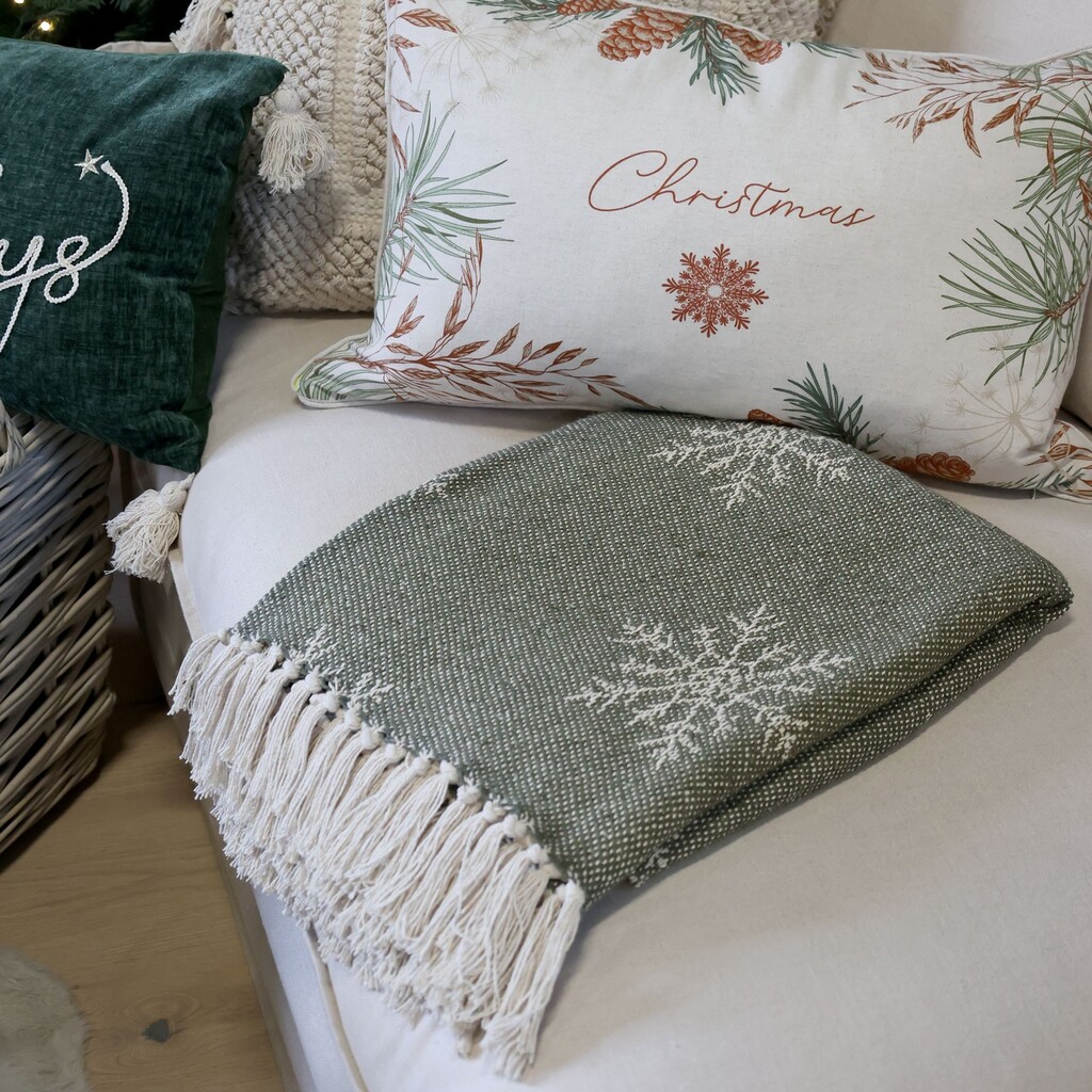 Chic Antique Aix Plaid Garnüberschuss mit Eiskristallen online kaufen bei SKANDEKO (Ansicht 2)