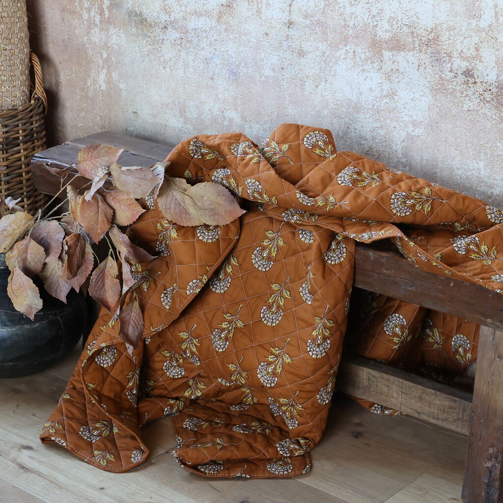 Chic Antique Aix Quilt mit Blumenmuster 3 online kaufen bei SKANDEKO (Ansicht 2)