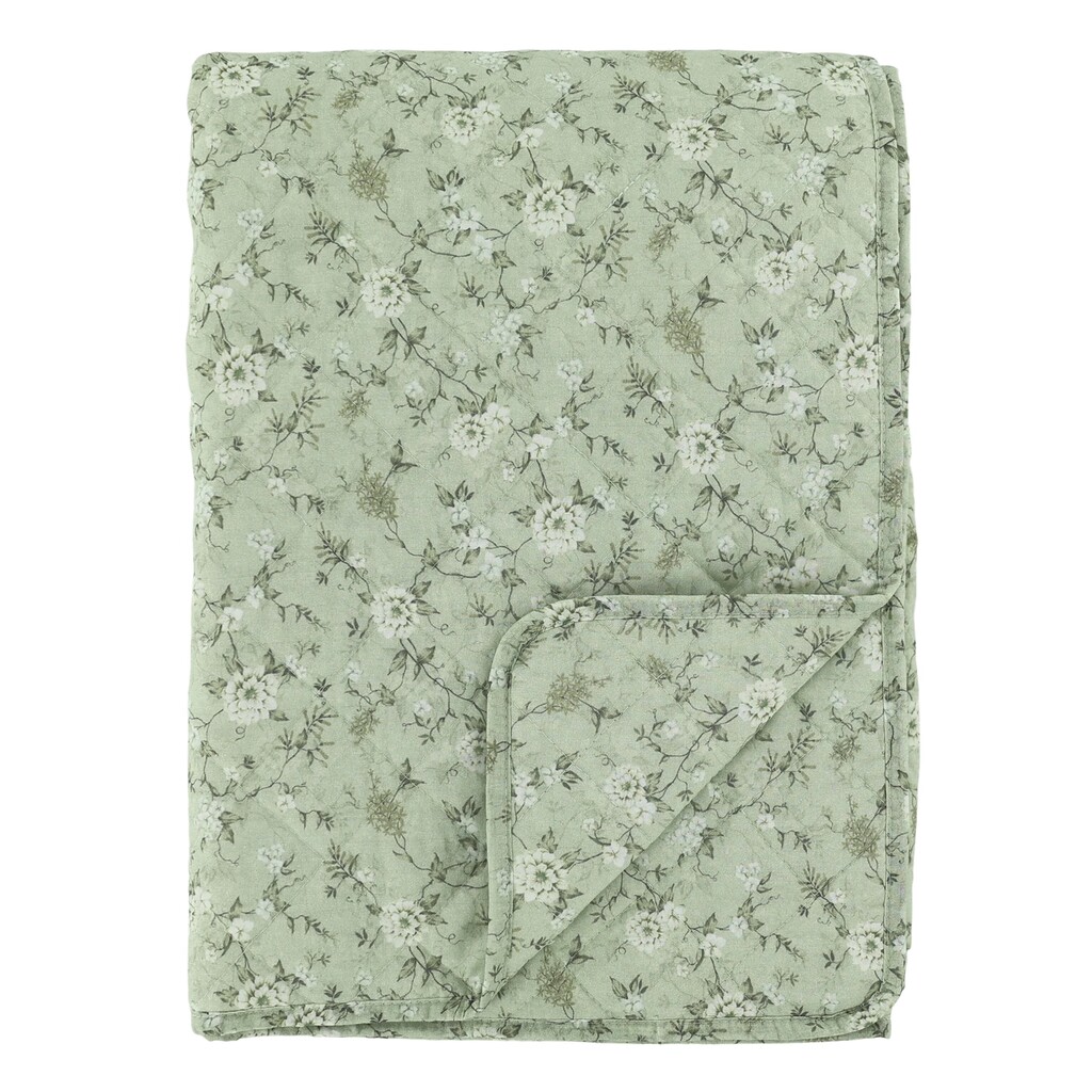 Aix Quilt mit Blumenmuster Baumwolle