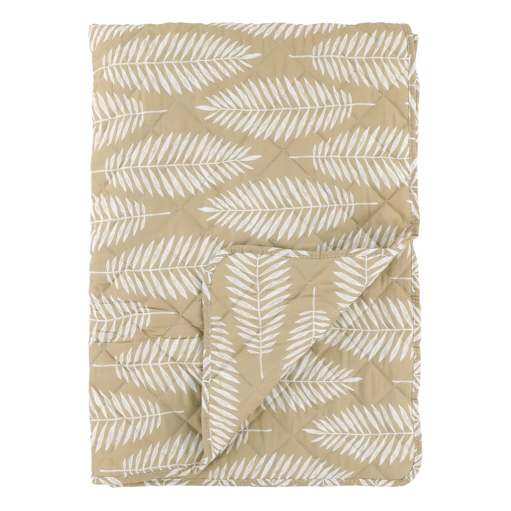 Chic Antique Aix Quilt mit Tropischen Blattmotiv online kaufen bei SKANDEKO