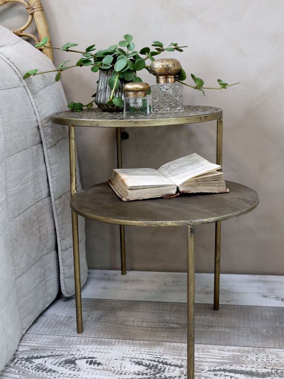 Chic Antique Alt. franz. Vase mit Deckel Plain online kaufen bei SKANDEKO (Ansicht 2)