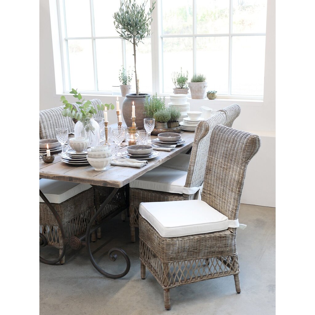 Chic Antique Alter französischer Stuhl mit Sitzkissen online kaufen bei SKANDEKO (Ansicht 2)