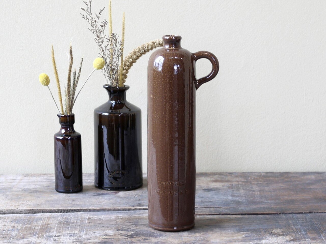 Chic Antique Altfranzösische Flasche mokka mit Henkel online kaufen bei SKANDEKO (Ansicht 2)
