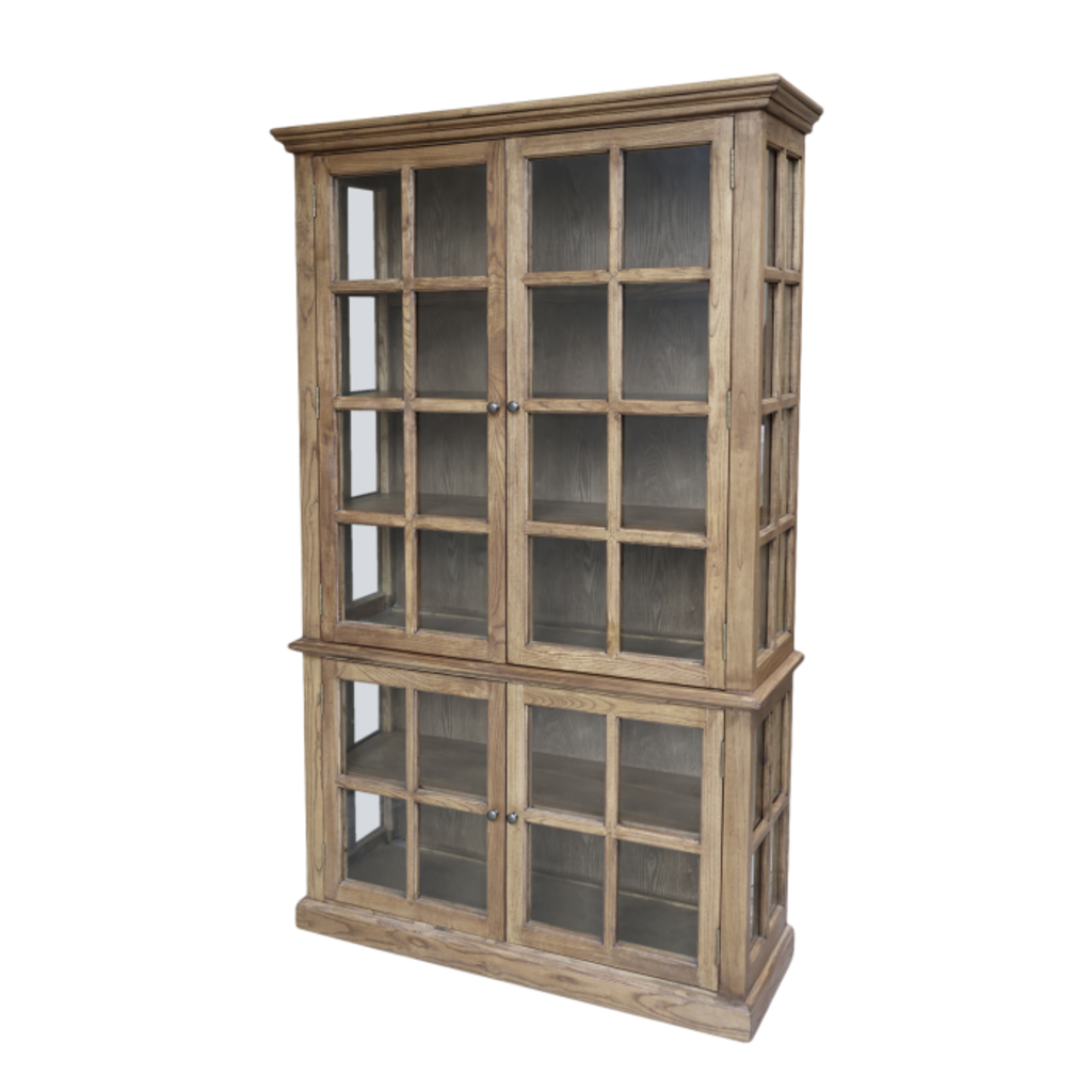 Chic Antique antiker Vitrinenschrank Marseille 4 Türen online kaufen bei SKANDEKO