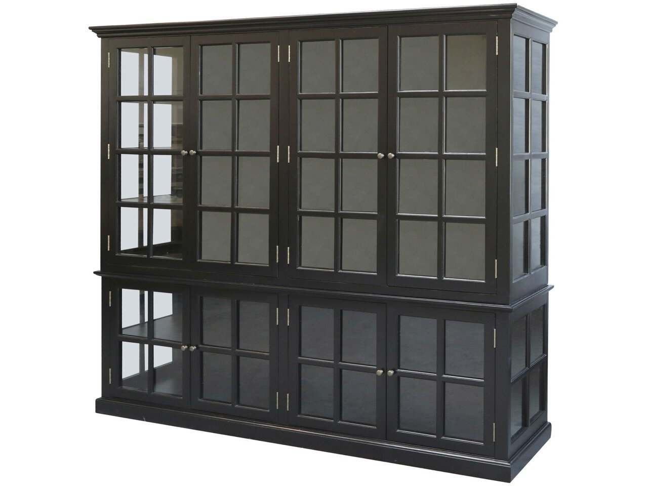 Chic Antique antiker Vitrinenschrank Marseille 8 Türen online kaufen bei SKANDEKO