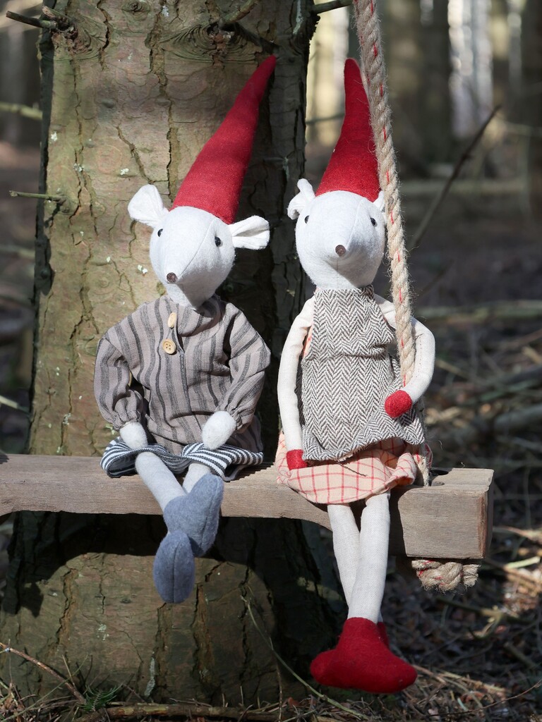 Chic Antique Asger & Agnes Weihnachtsmäuse sitzend online kaufen bei SKANDEKO (Ansicht 2)