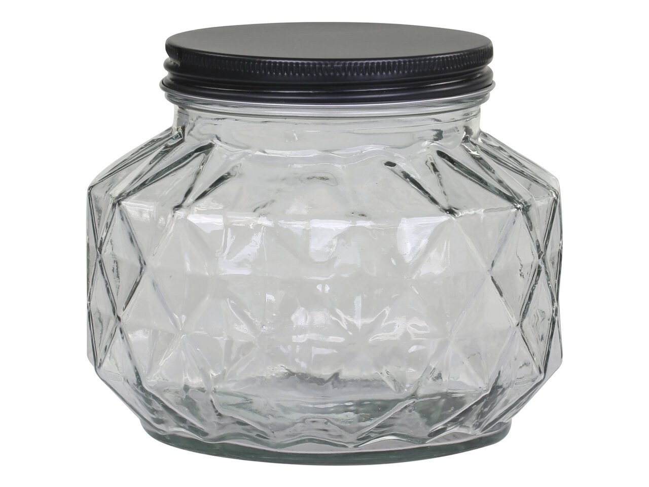 Aufbewahrungsglas mit Diamantenschliff