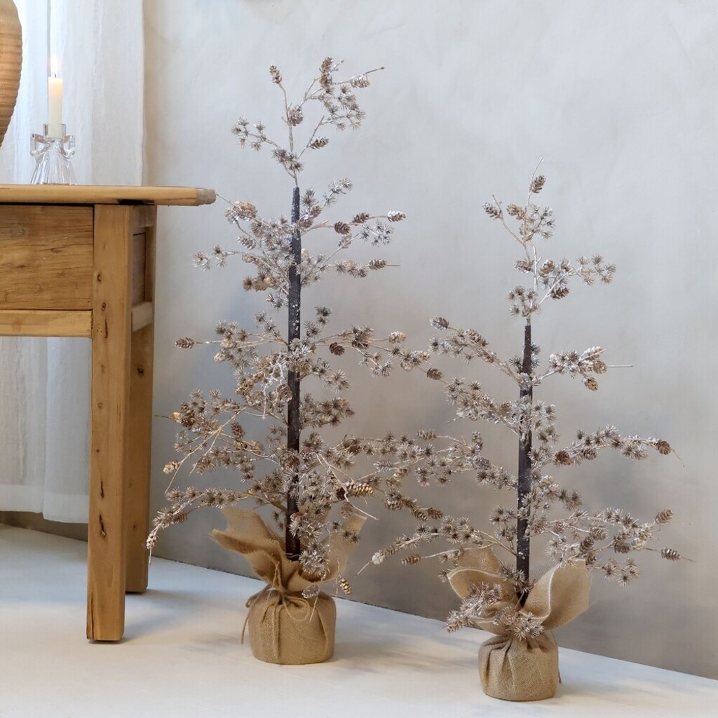Chic Antique Künstlicher Weihnachtsbaum mit Zapfen und Glitzer Antik Gold online kaufen bei SKANDEKO (Ansicht 2)