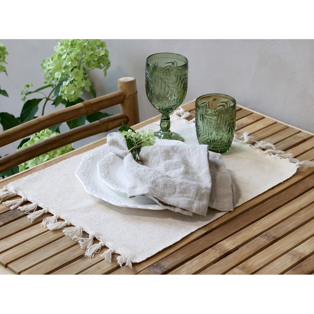 Chic Antique Baumwoll Platzdeckchen mit Fransen online kaufen bei SKANDEKO (Ansicht 2)