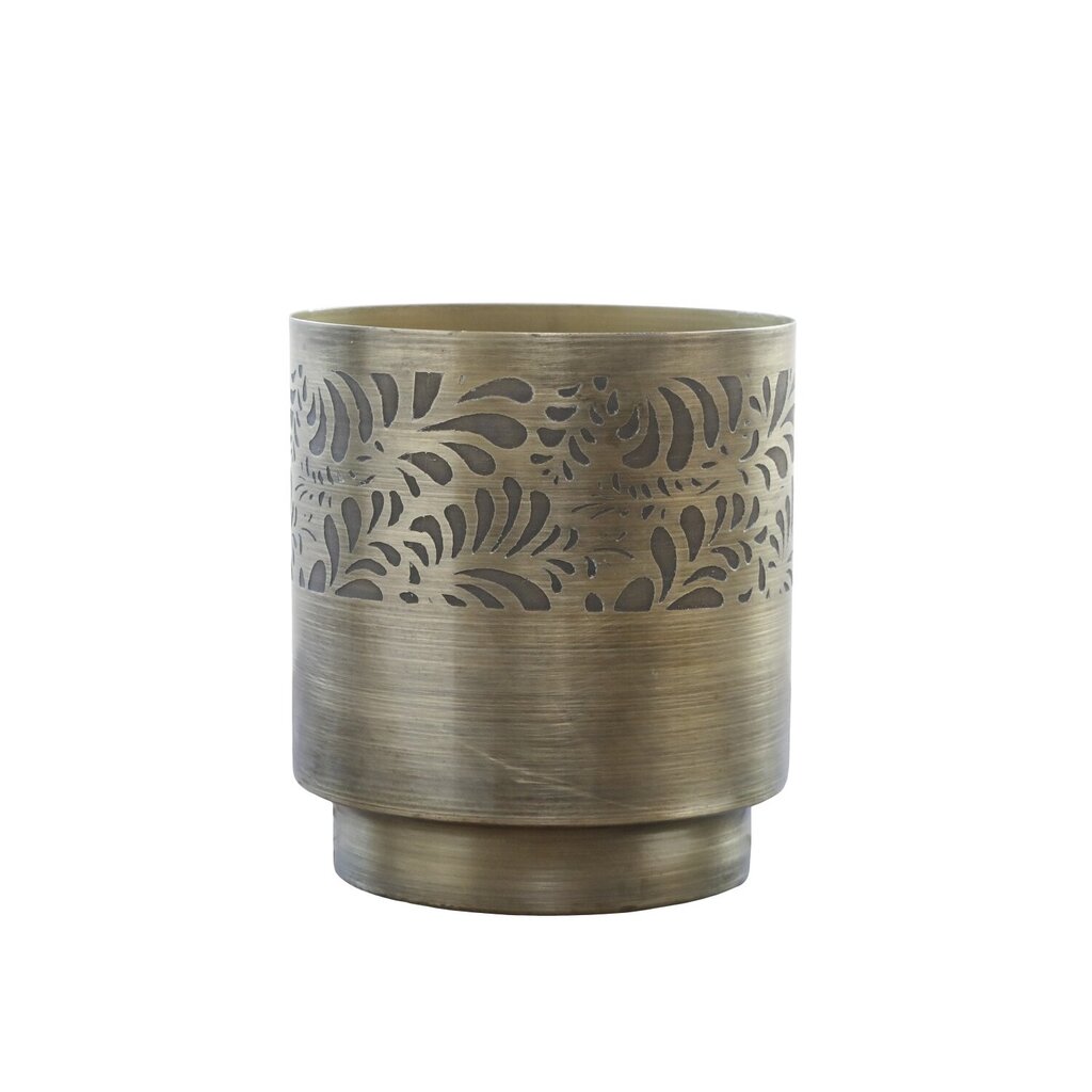 Chic Antique Blumentopf mit Muster aus Eisen online kaufen bei SKANDEKO