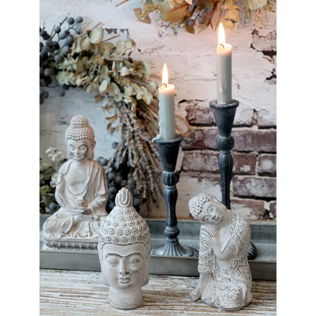 Chic Antique Buddha auf Podest online kaufen bei SKANDEKO (Ansicht 2)