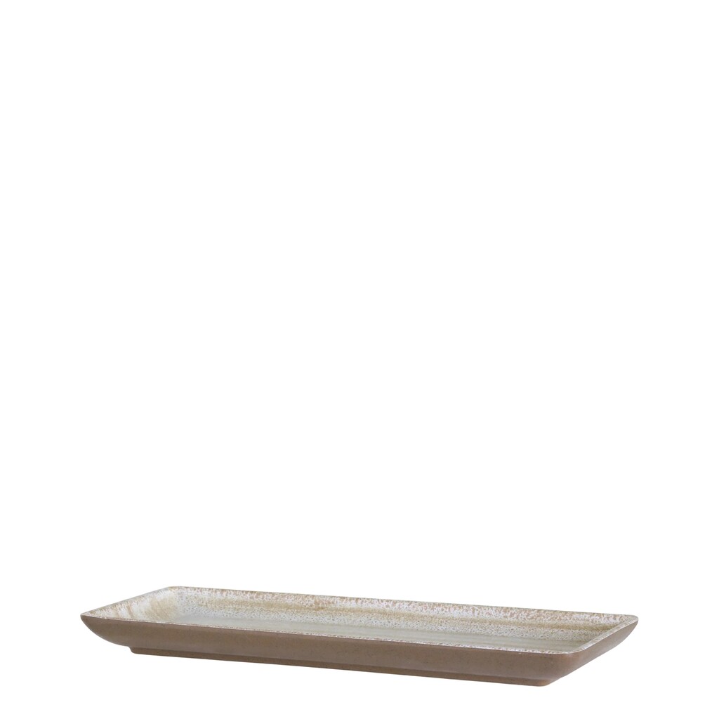 Cassis Tablett aus Melamin in Latte