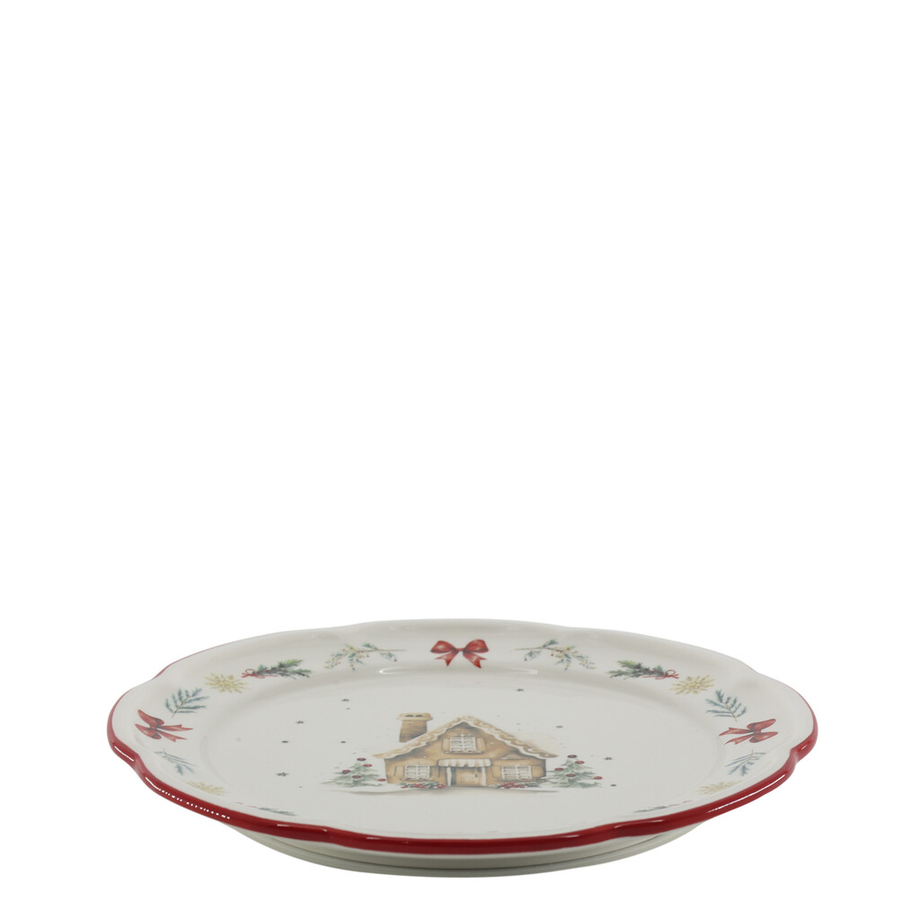 Chic Antique Chalet de Noël Frühstücksteller Weihnachten online kaufen bei SKANDEKO