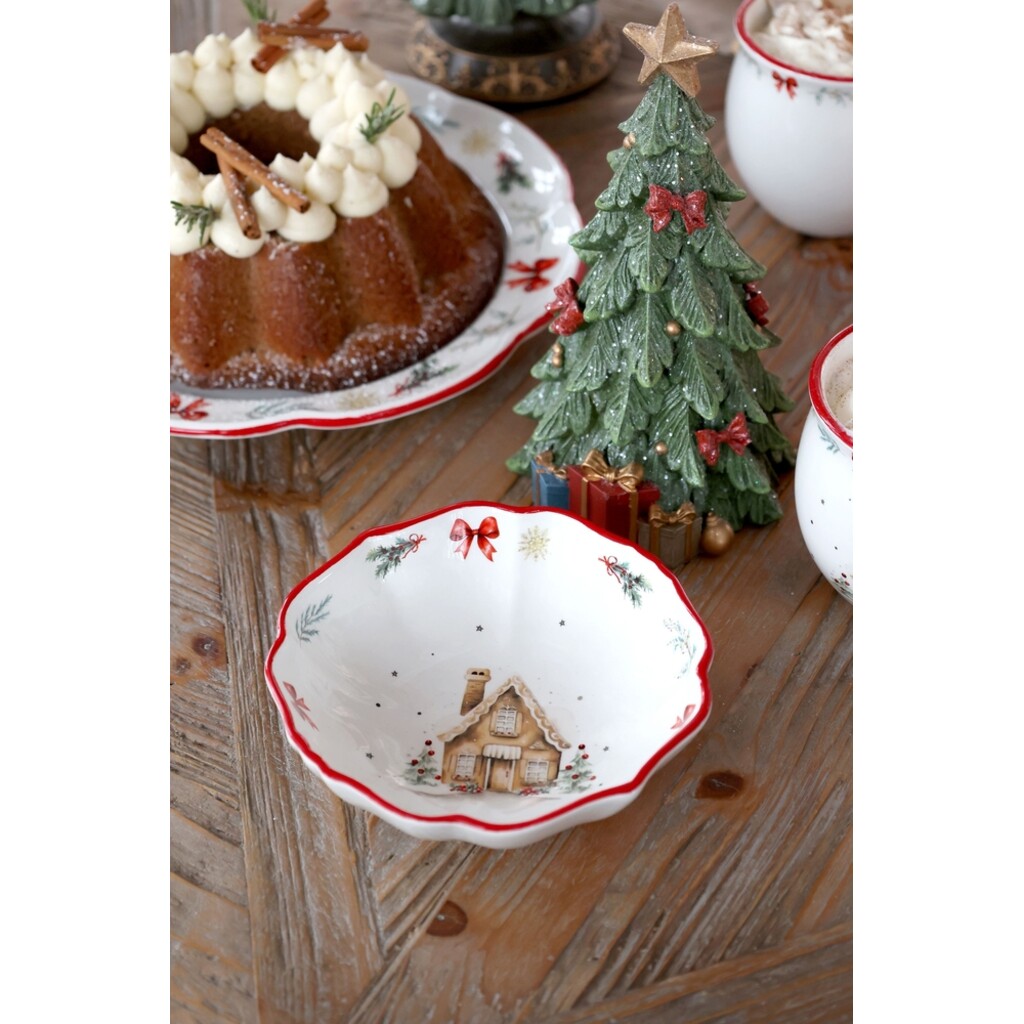 Chalet de Noël Kleine Schüssel Weihnachtsgeschirr