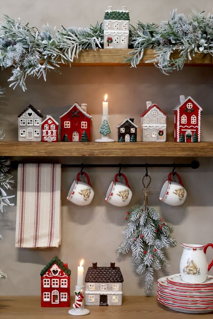 Chic Antique Weihnachtliches Lichthaus Chamonix Kirschrot online kaufen bei SKANDEKO (Ansicht 2)