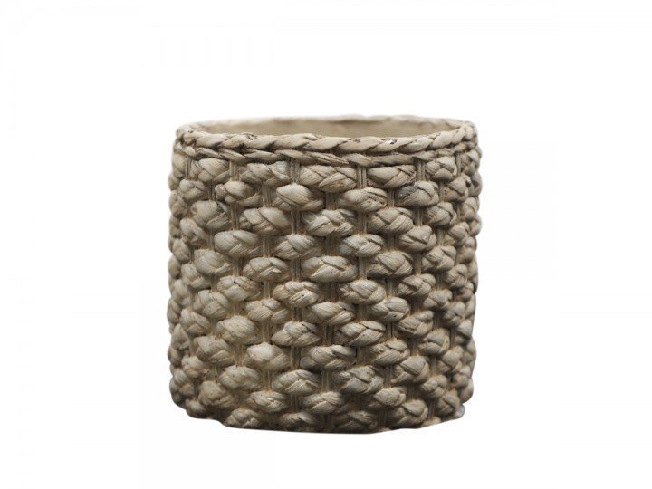 Chic Antique Corte Übertopf mit Zopfmuster