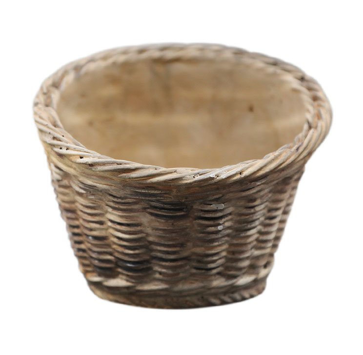 Chic Antique Corte Übertopf mit Flechtmuster online kaufen bei SKANDEKO