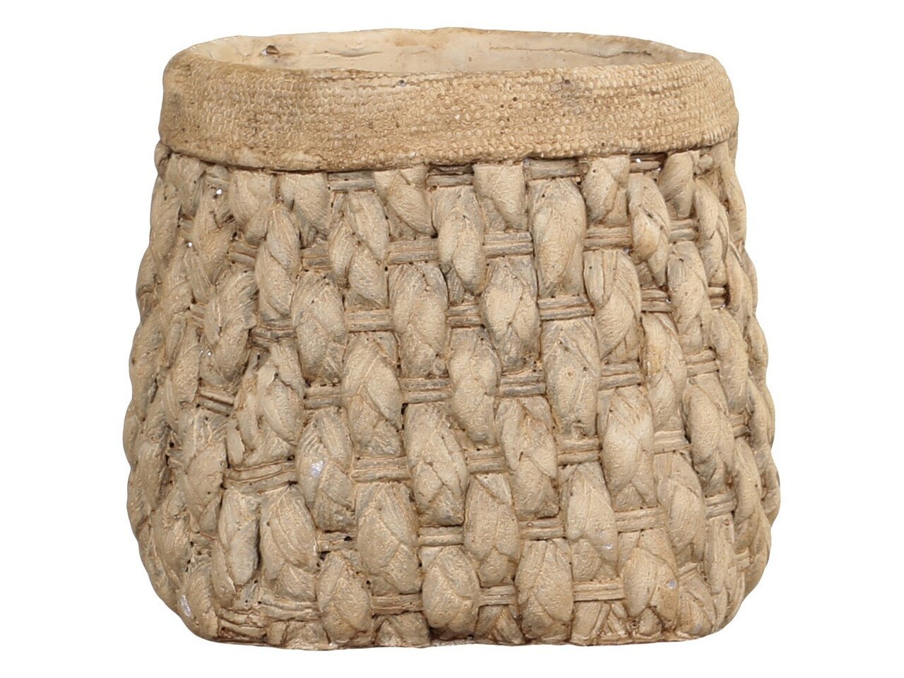 Chic Antique Corte Übertopf mit Flechtoptik online kaufen bei SKANDEKO