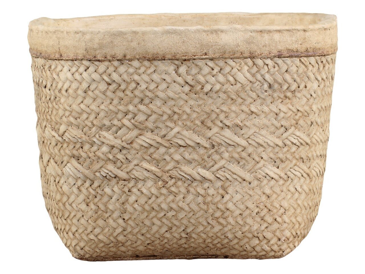 Chic Antique Corte Übertopf mit Geflecht Muster online kaufen bei SKANDEKO
