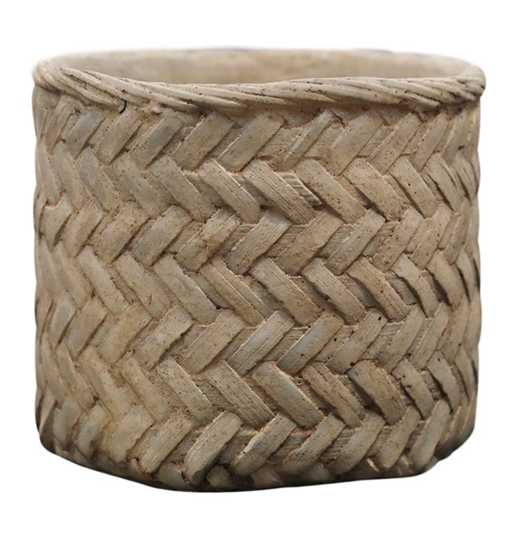 Chic Antique Corte Übertopf mit großem Flechtmuster online kaufen bei SKANDEKO